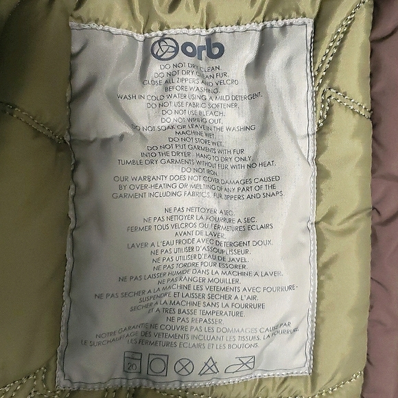 Orb women's brown and green board-style puffer jacket vest size small - Picture 8 of 8